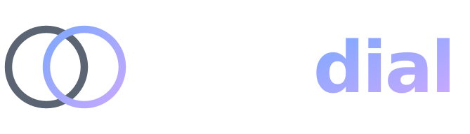 OrionDial logo, light version, for dark backgrounds